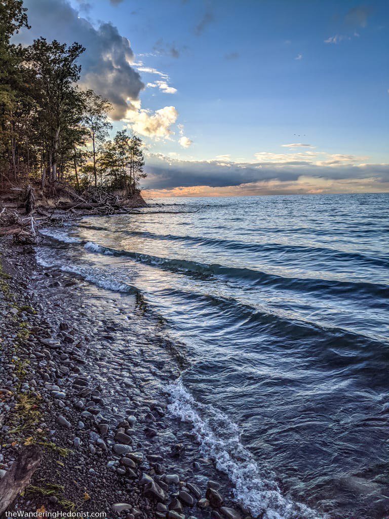 Great Lakes shoreline in Michigan, USA